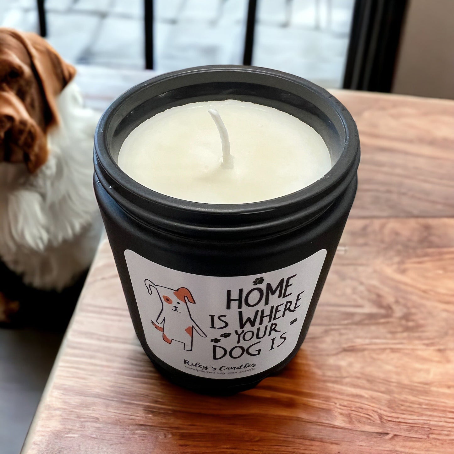 Home Is Where Your Dog Is Candle
