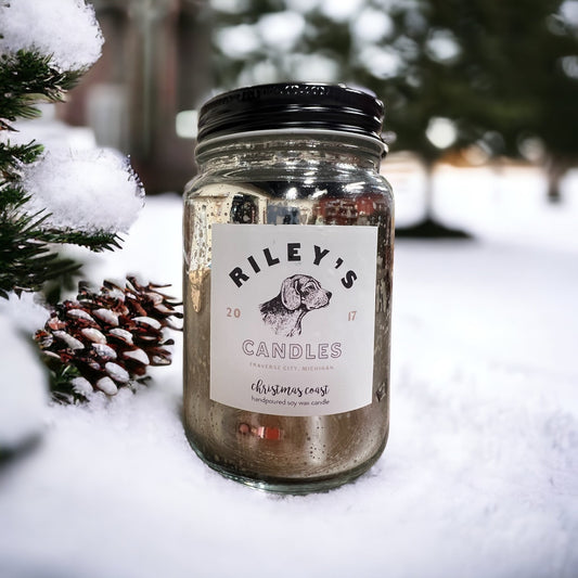 Christmas Coast - Mirrored Mason Jar